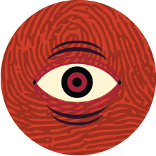 icon of eye on a fingerprint