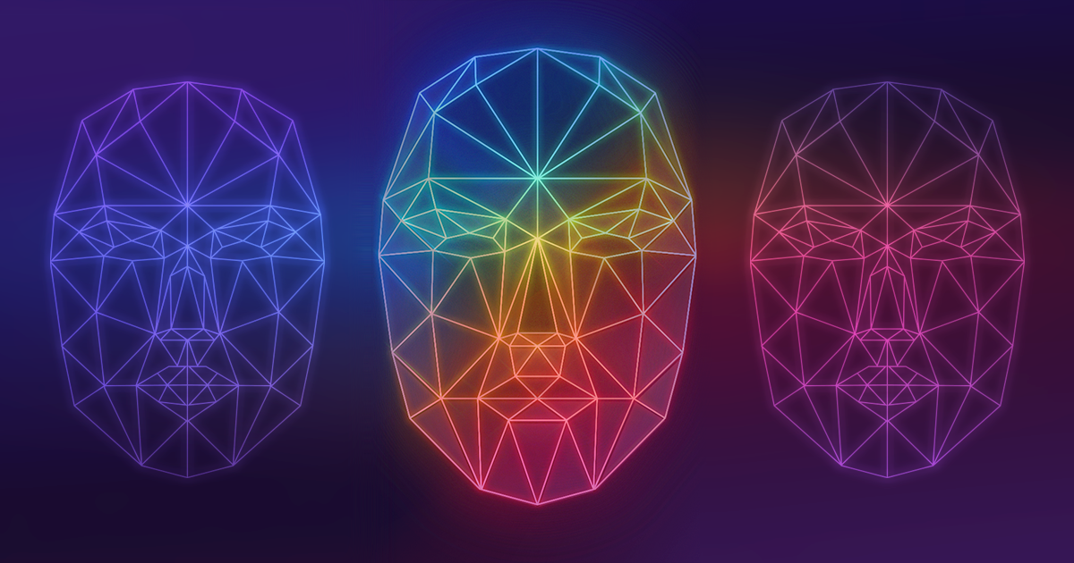 banner of facial recognition geometry