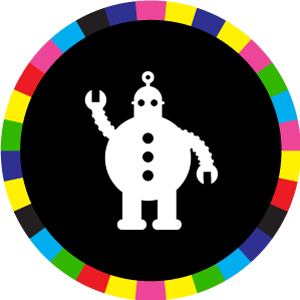 tech icon, a robot