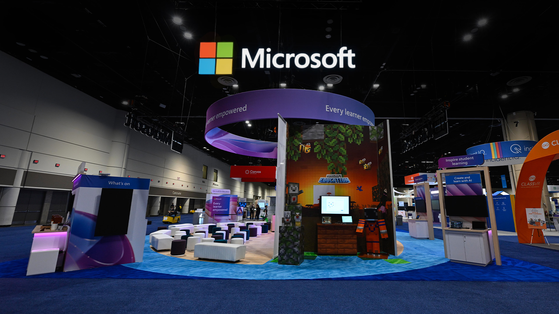 Microsofts booth at ISTELive 2026