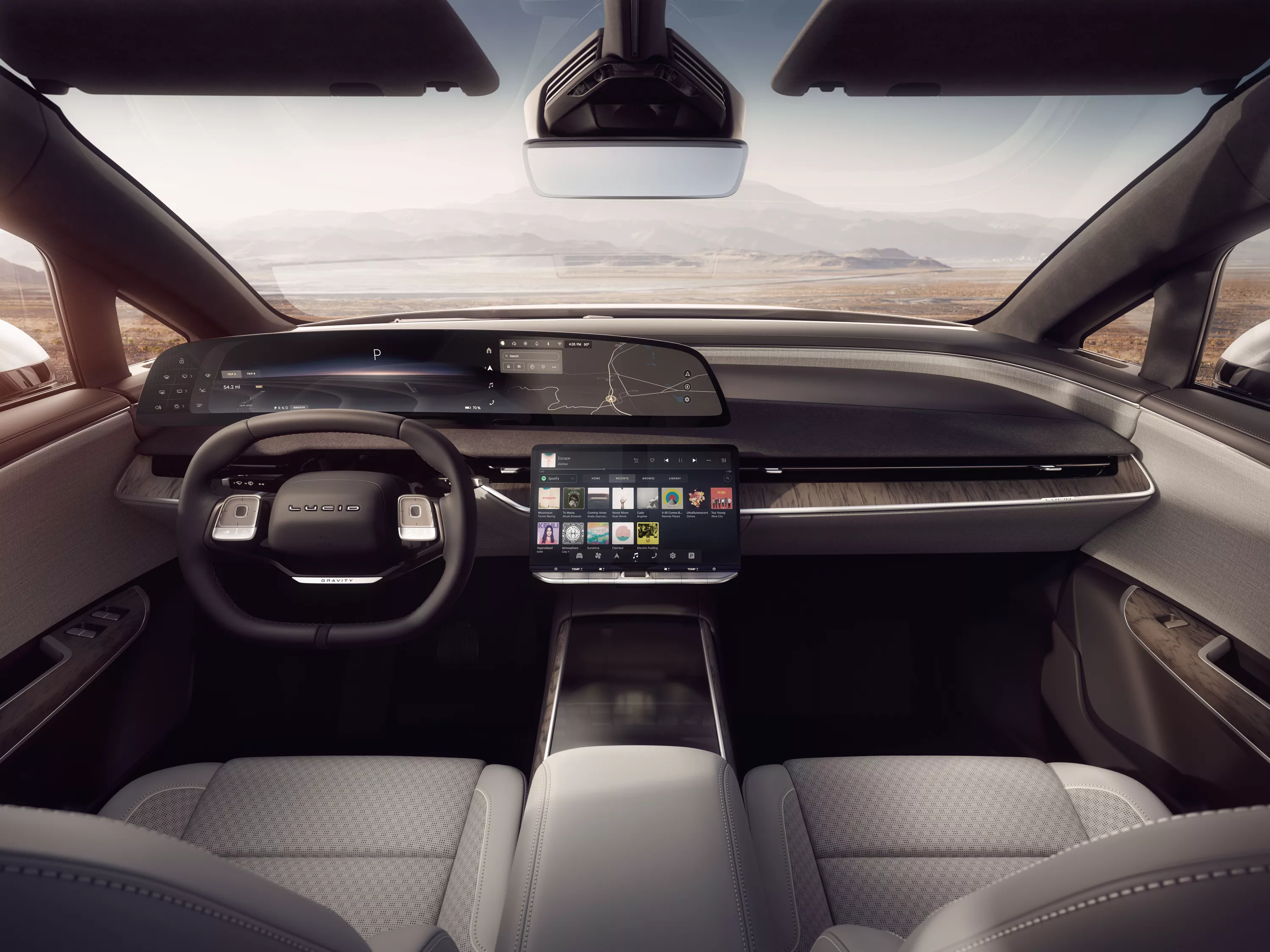 Lucid Gravity interior front